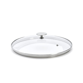 De Buyer glass lid with steel knob