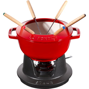 Staub Fondue set 20 cm, red