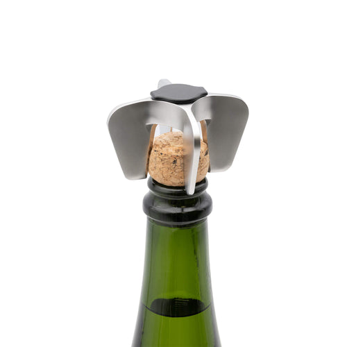 Bøj champagne opener, black