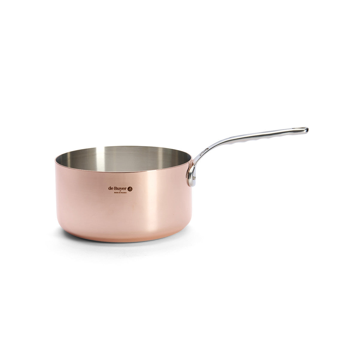 De Buyer Prima Matera copper saucepan for induction, steel handle