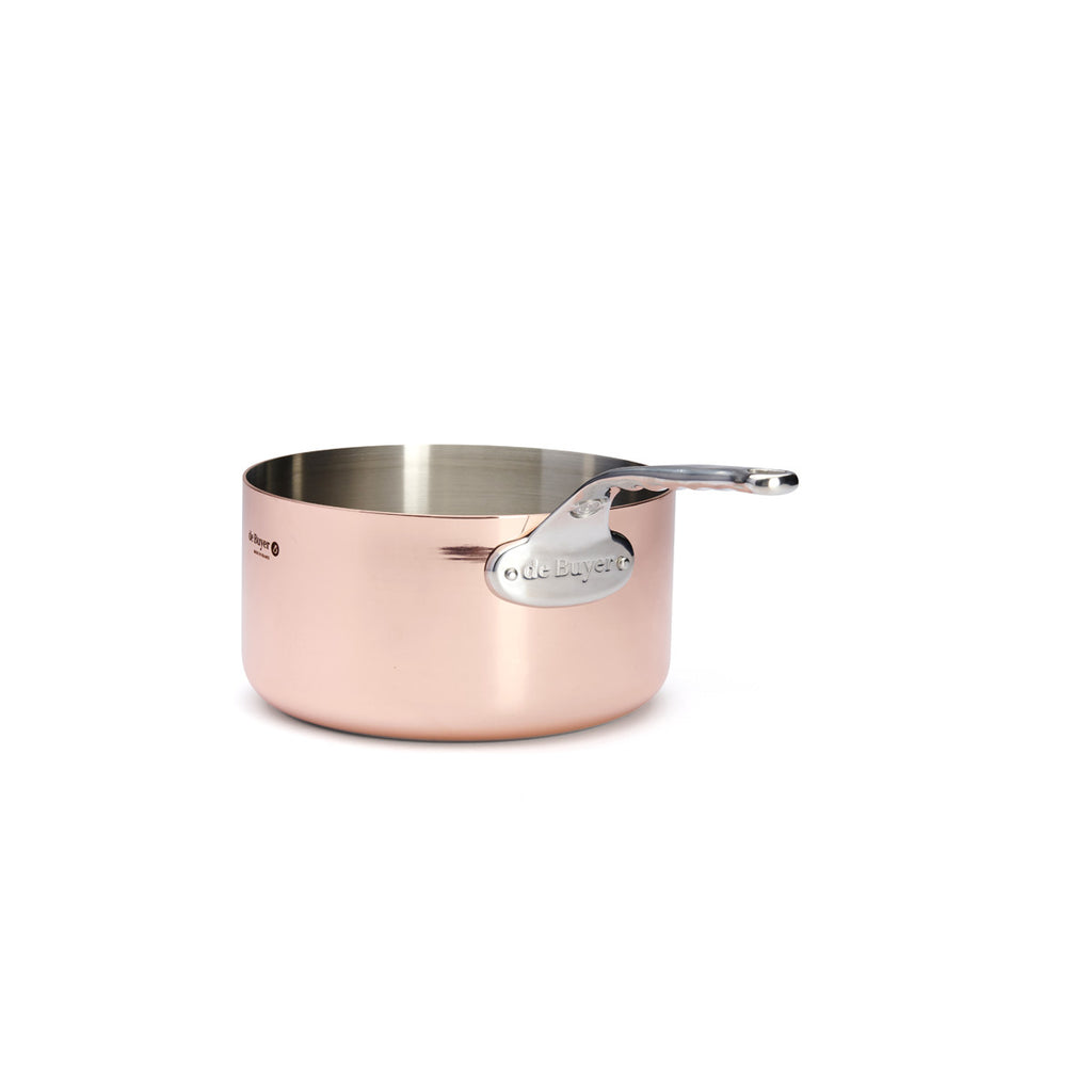De Buyer Prima Matera copper saucepan for induction, steel handle
