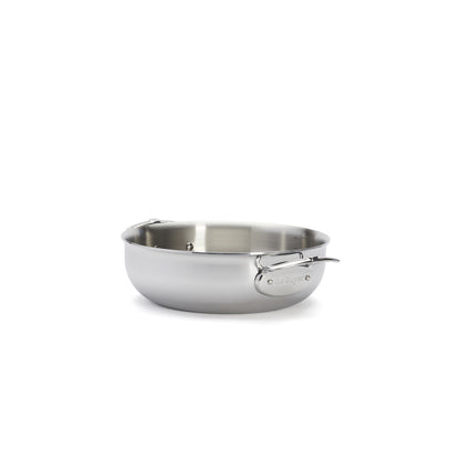 De Buyer Affinity large, rounded sauteuse with two handles and lid