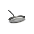 De Buyer soikea paistinpannu, kahva pitkällä puolella