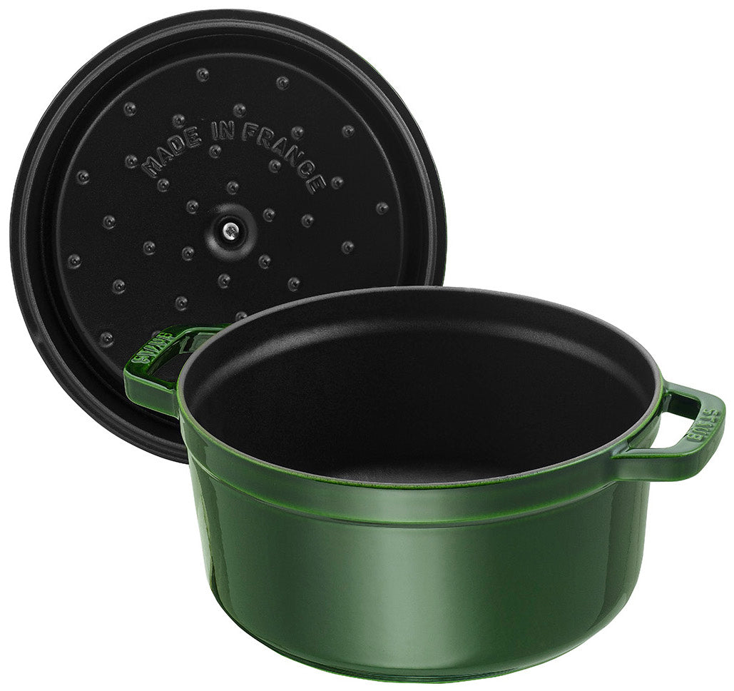 Staub valurautapata, pyöreä 22 cm, 2,6 l, basilikanvihreä