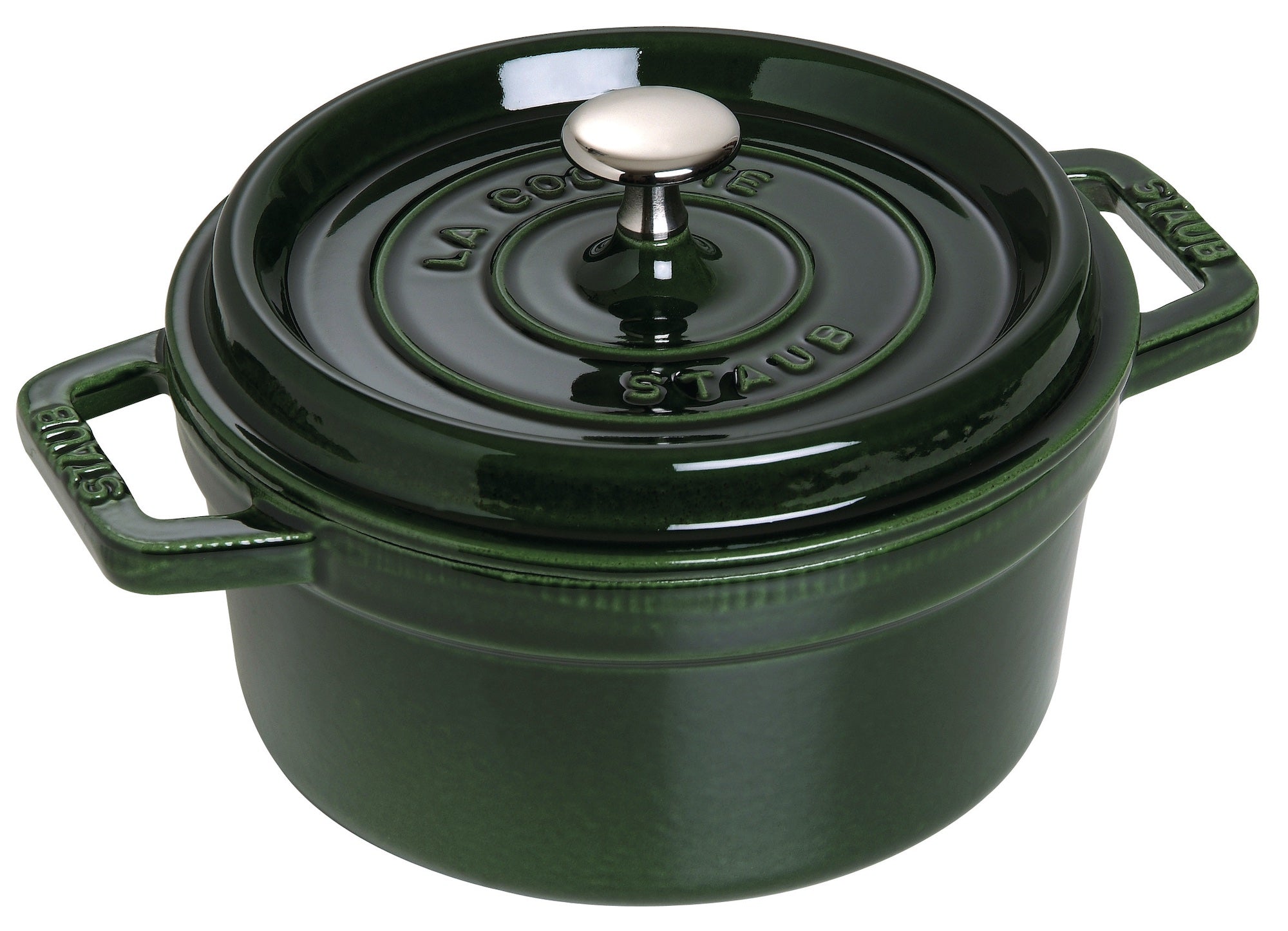 Staub valurautapata, pyöreä 22 cm, 2,6 l, basilikanvihreä