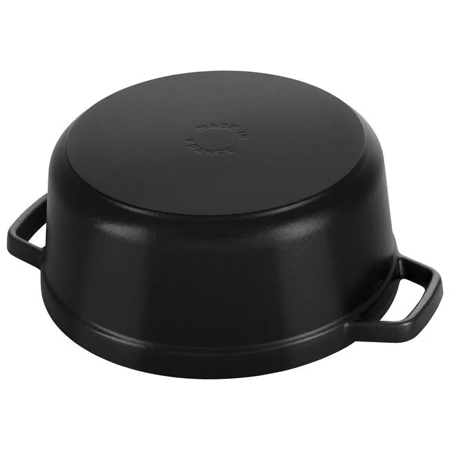 Staub gjutjärnsgryta, rund 26 cm, 5,25 l, mattsvart