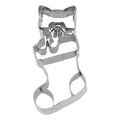 Cookie cutter cat in stocking 7 cm