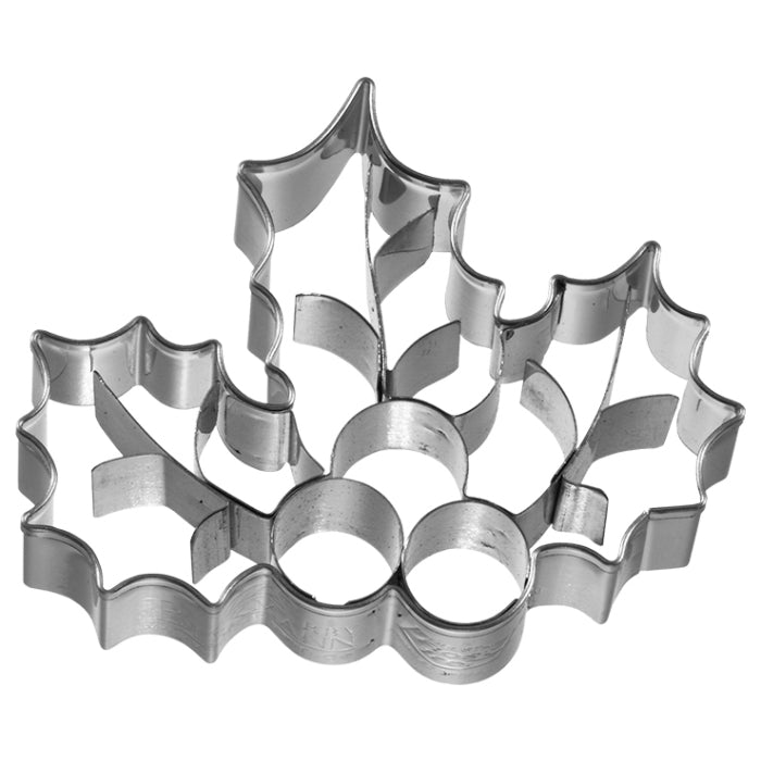 Cookie cutter holly 7 cm