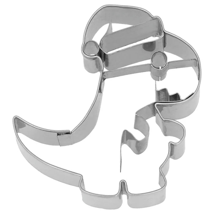 Cookie cutter Christmas dinosaur