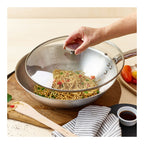 De Buyer glaslock med stålhandtag