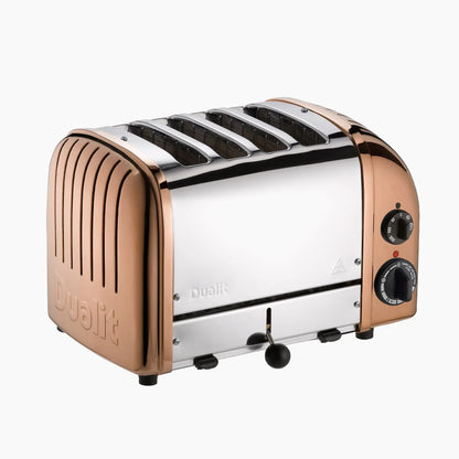 Dualit toaster, 4 slots, copper