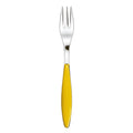 Guzzini dessert fork, yellow