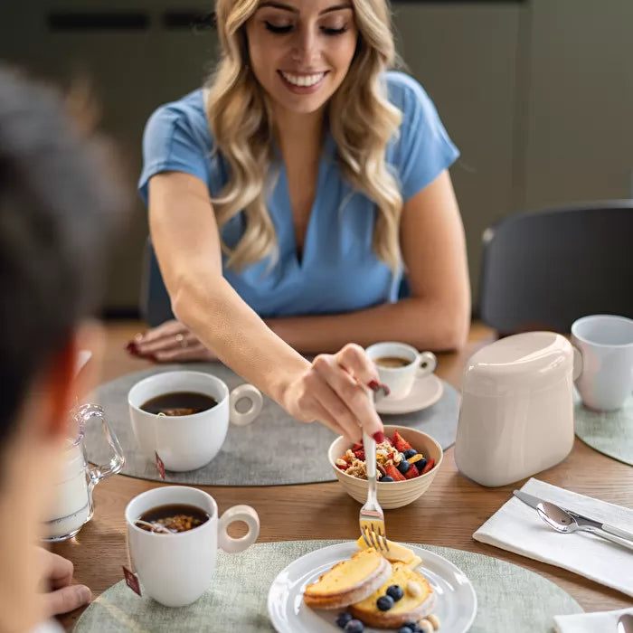 Guzzini coffee jar taupe