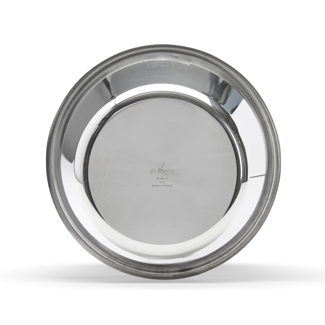 De Buyer teräskulho, litteä pohja