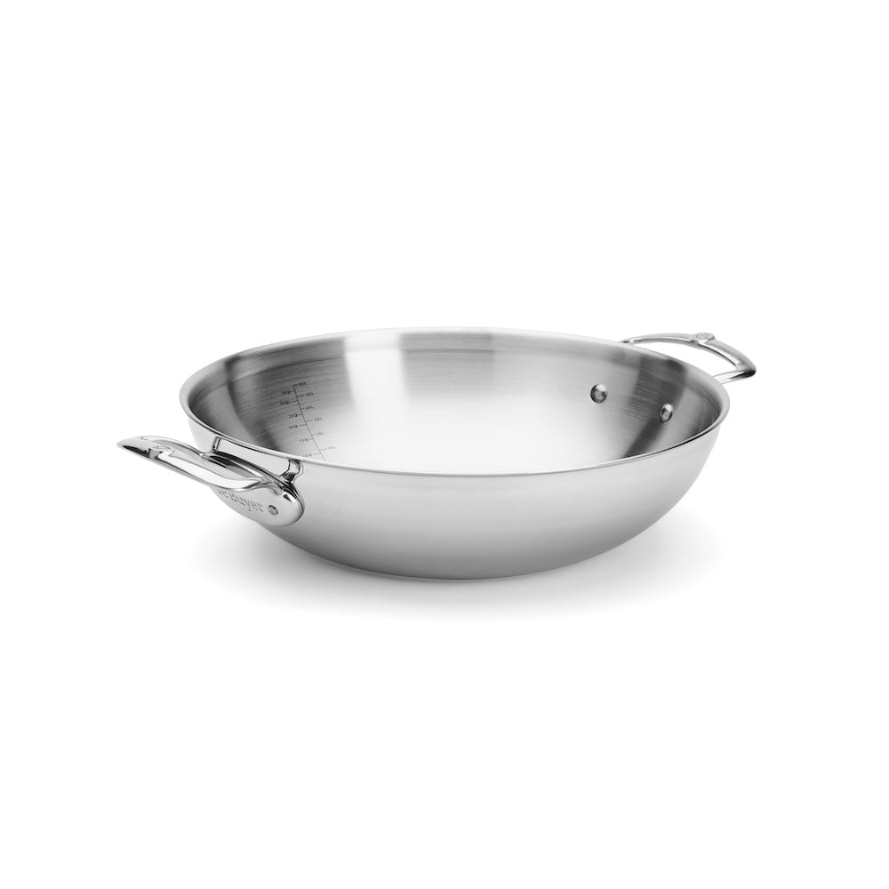 De Buyer stainless-steel wok 32 cm, Affinity