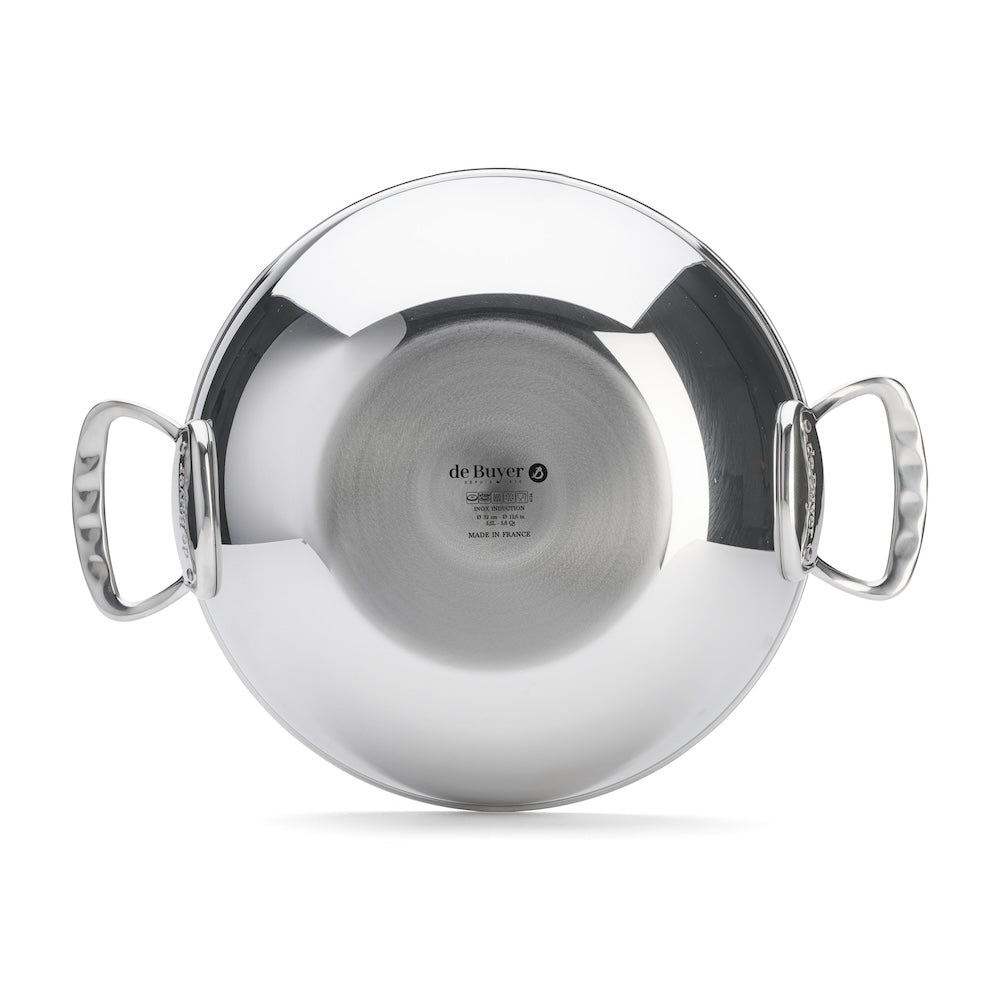 De Buyer stainless-steel wok 32 cm, Affinity