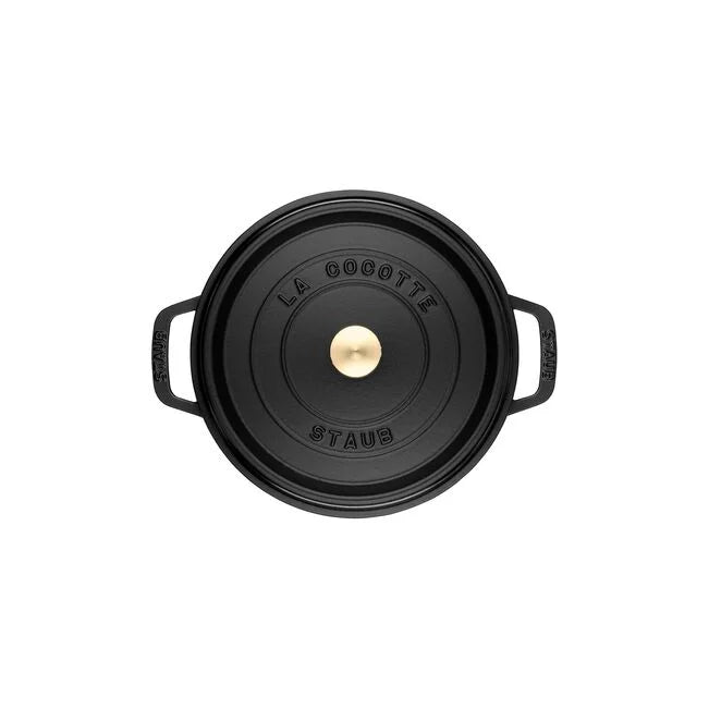 Staub stewpot, round 26 cm, 5,25 l, black