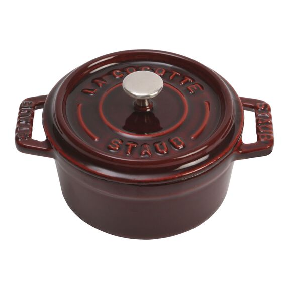 Staub mini cocotte pyöreä 10 cm, 0,25 l, granaatinpunainen