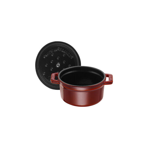 Staub mini cocotte pyöreä 10 cm, 0,25 l, granaatinpunainen