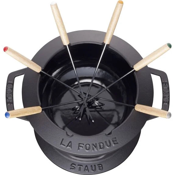 Staub Fondue set 20 cm, black