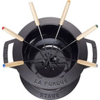 Staub Fondue set 20 cm, black