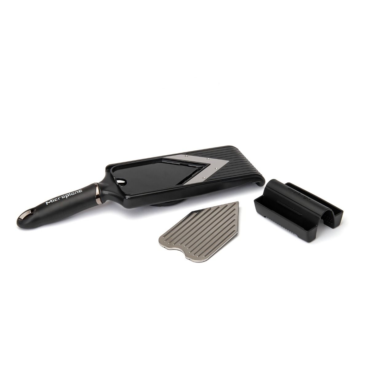 Microplane V-blade slicer with julienne