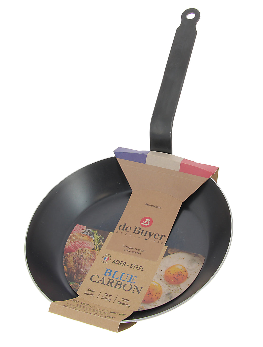 De Buyer hiiliteräspannu Blue Carbon