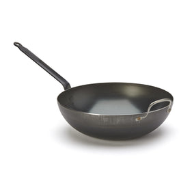 De Buyer Blue Carbon wok and sauteuse, 32 cm