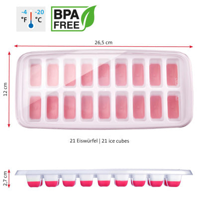Westmark ice-cube tray, rectangular, 2 pcs