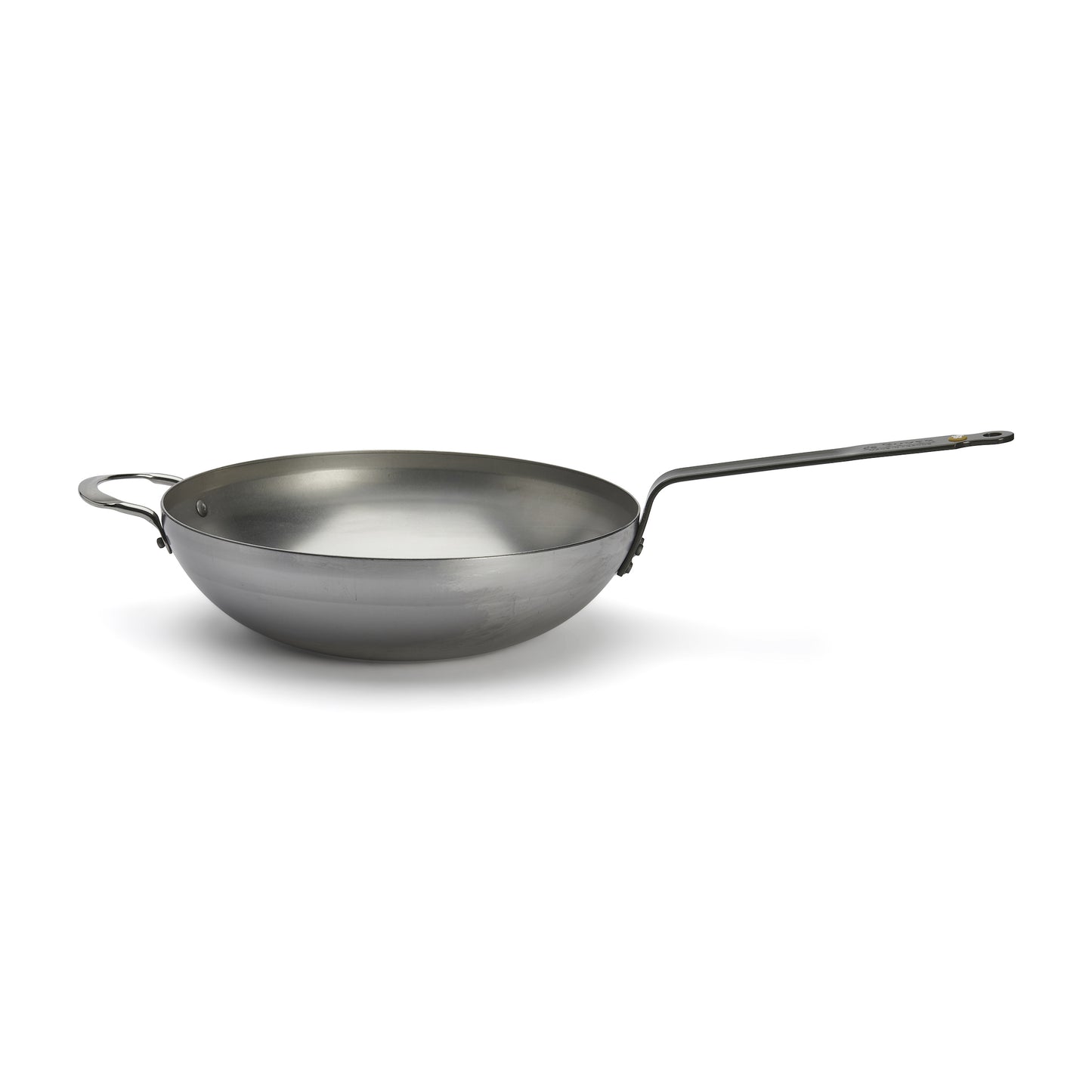 De Buyer Mineral B carbon-steel wok, rounded