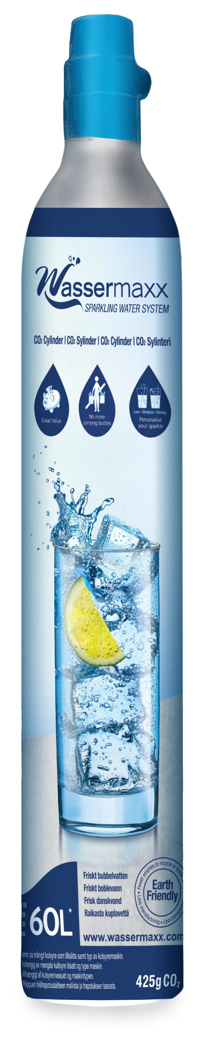 Wassermaxx carbon-dioxide cylinder