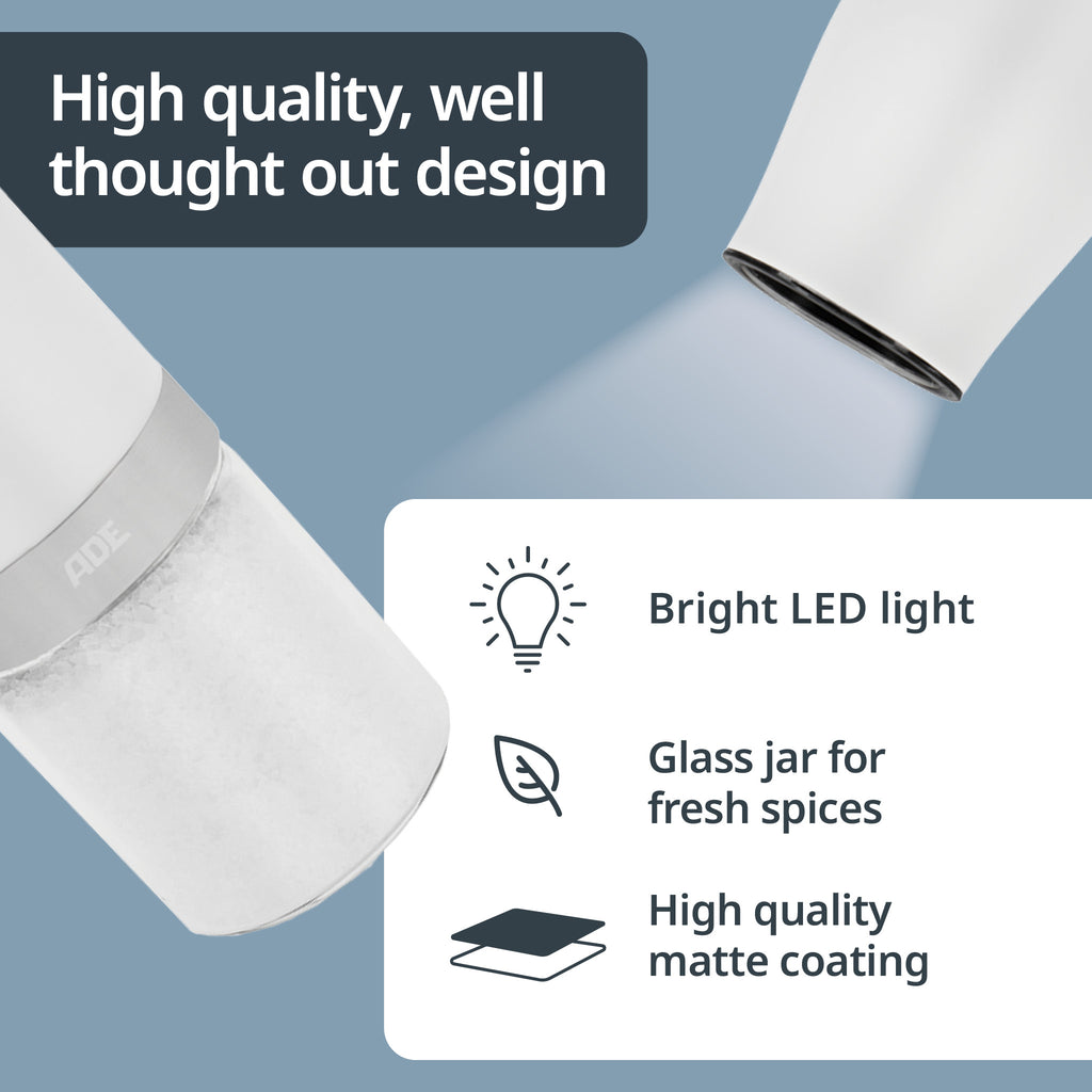 Ade elektrisk peppar- och saltkvarn