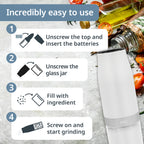 Ade elektrisk peppar- och saltkvarn