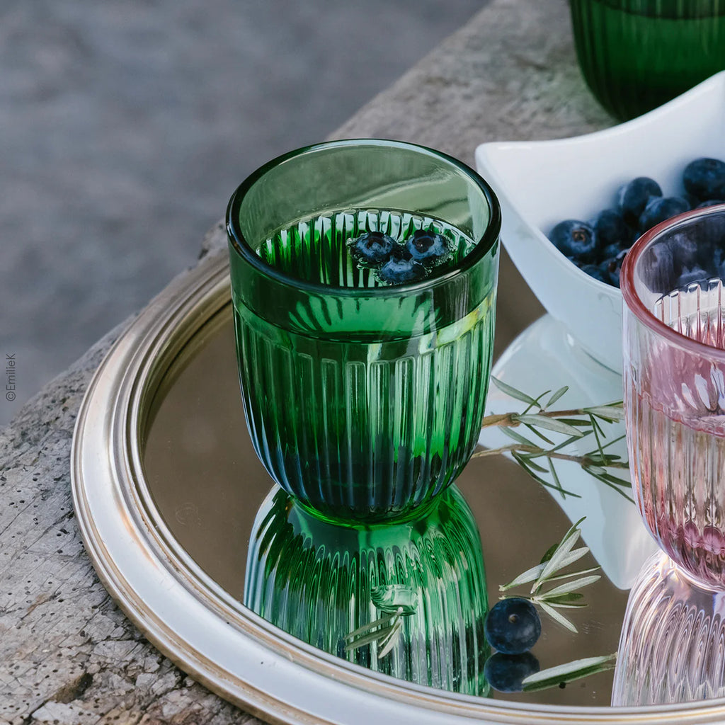 Ouessant water or tea glass 26 cl, mint green