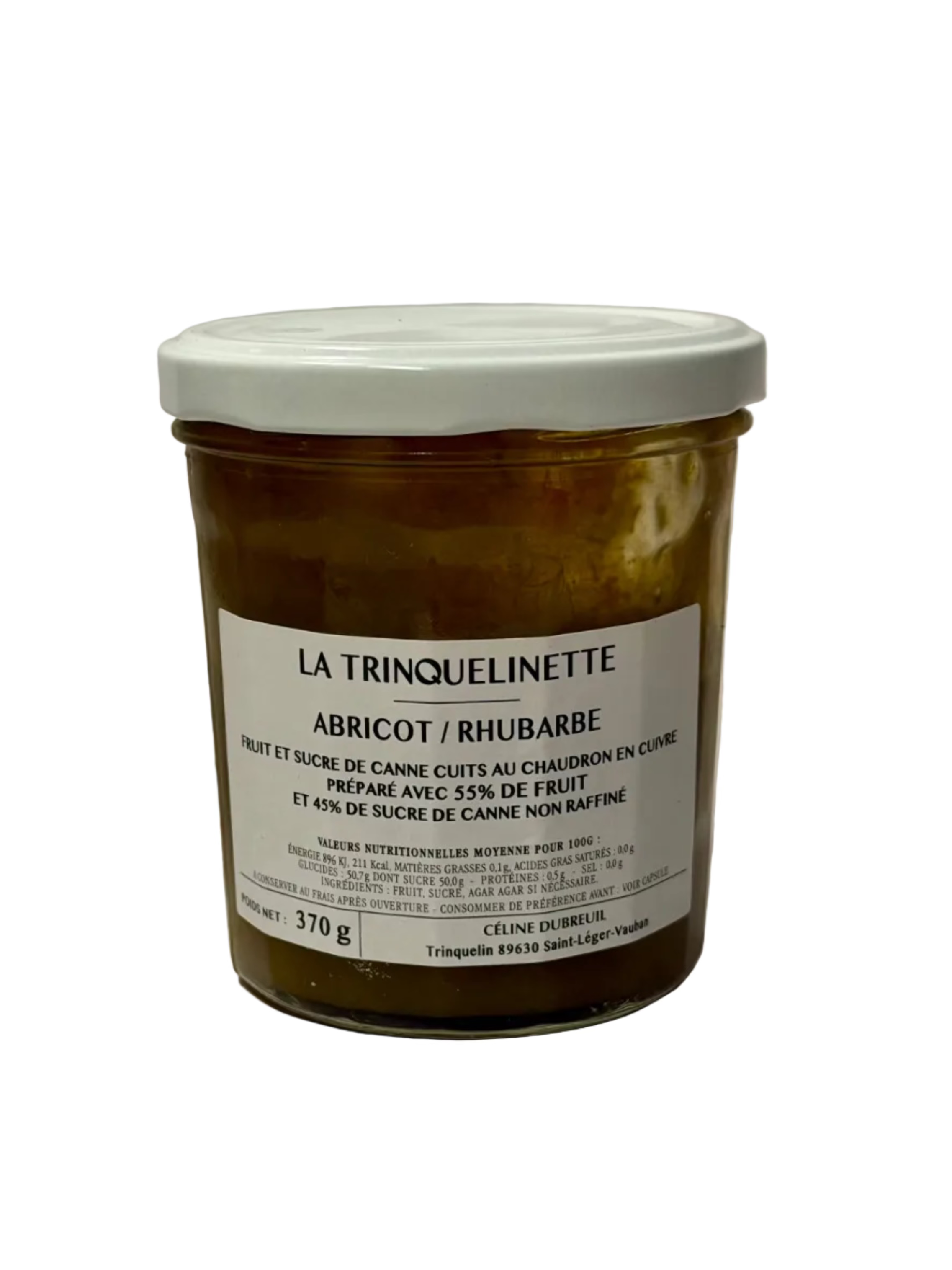 La Trinquelinette Aprikoosi- ja raparperihillo