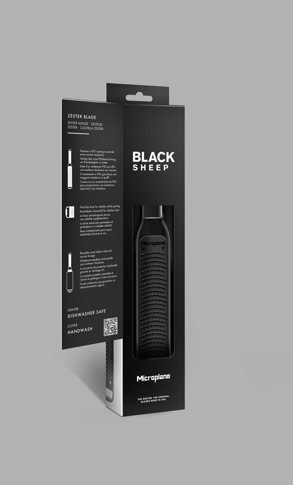 Microplane Black Sheep, hieno kapea raastin