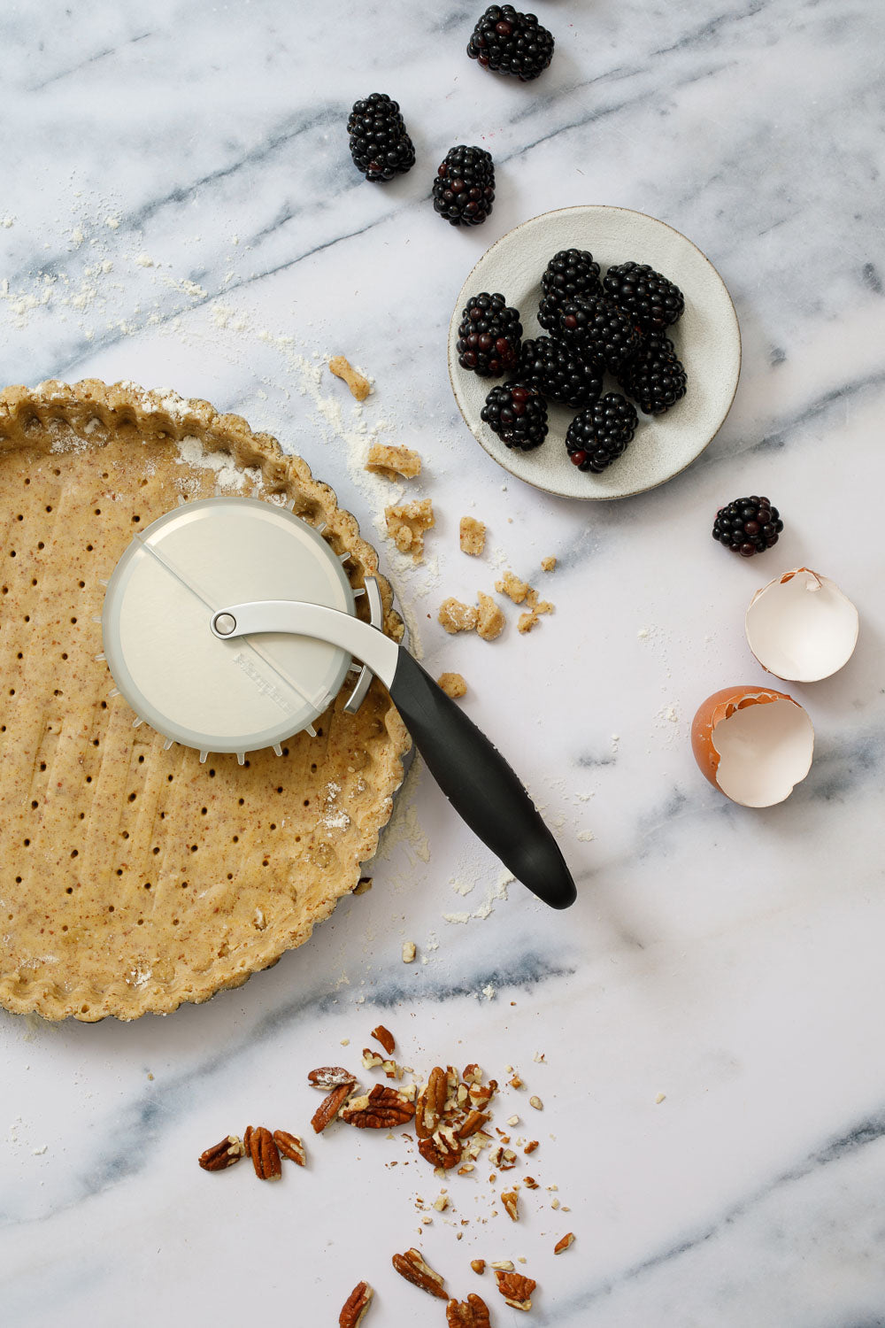 Microplane pizzahjul med degpickare 