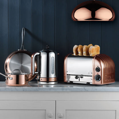 Dualit toaster, 4 slots, copper