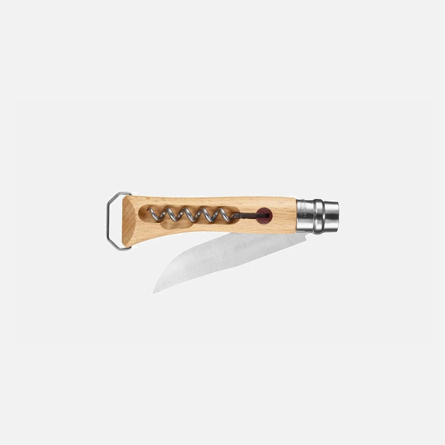 Opinel corkscrew and folding knife