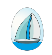 Clack! Egg opener, sailing boat