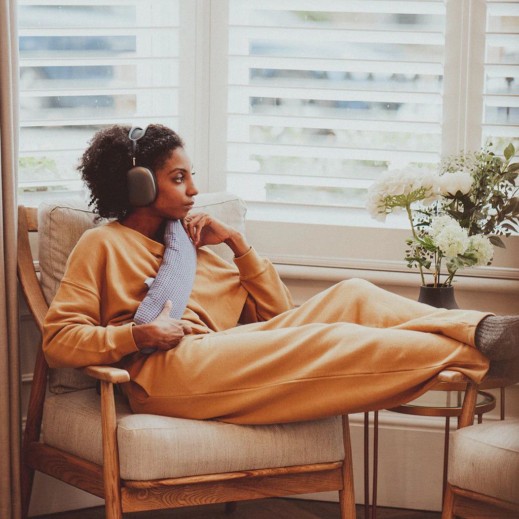 Yuyu long hot-water bottle, cotton waffle