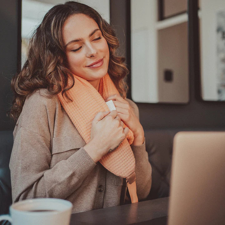 Yuyu long hot-water bottle, cotton waffle