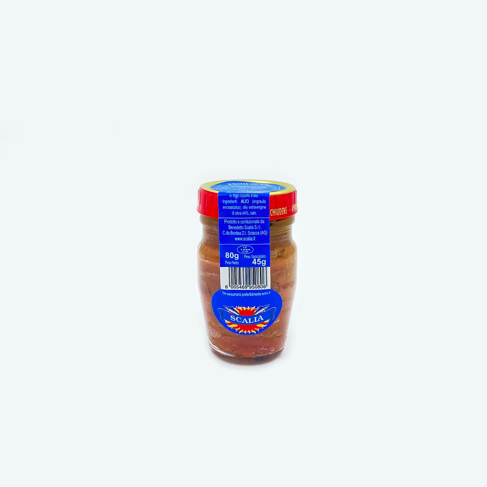 Scalia anchovies in olive oil, 80 g