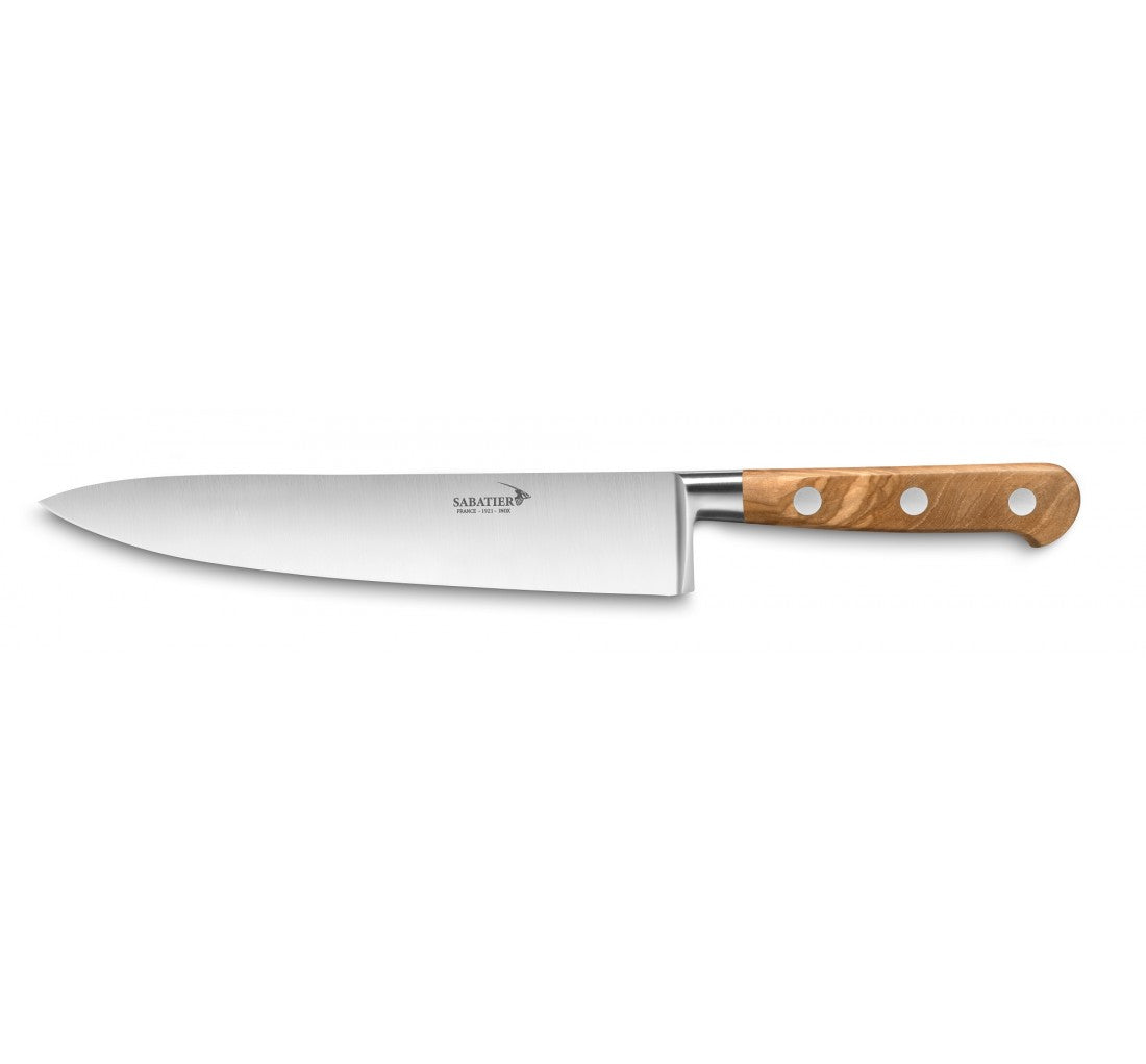 Sabatier kockkniv 20 cm, olivträ