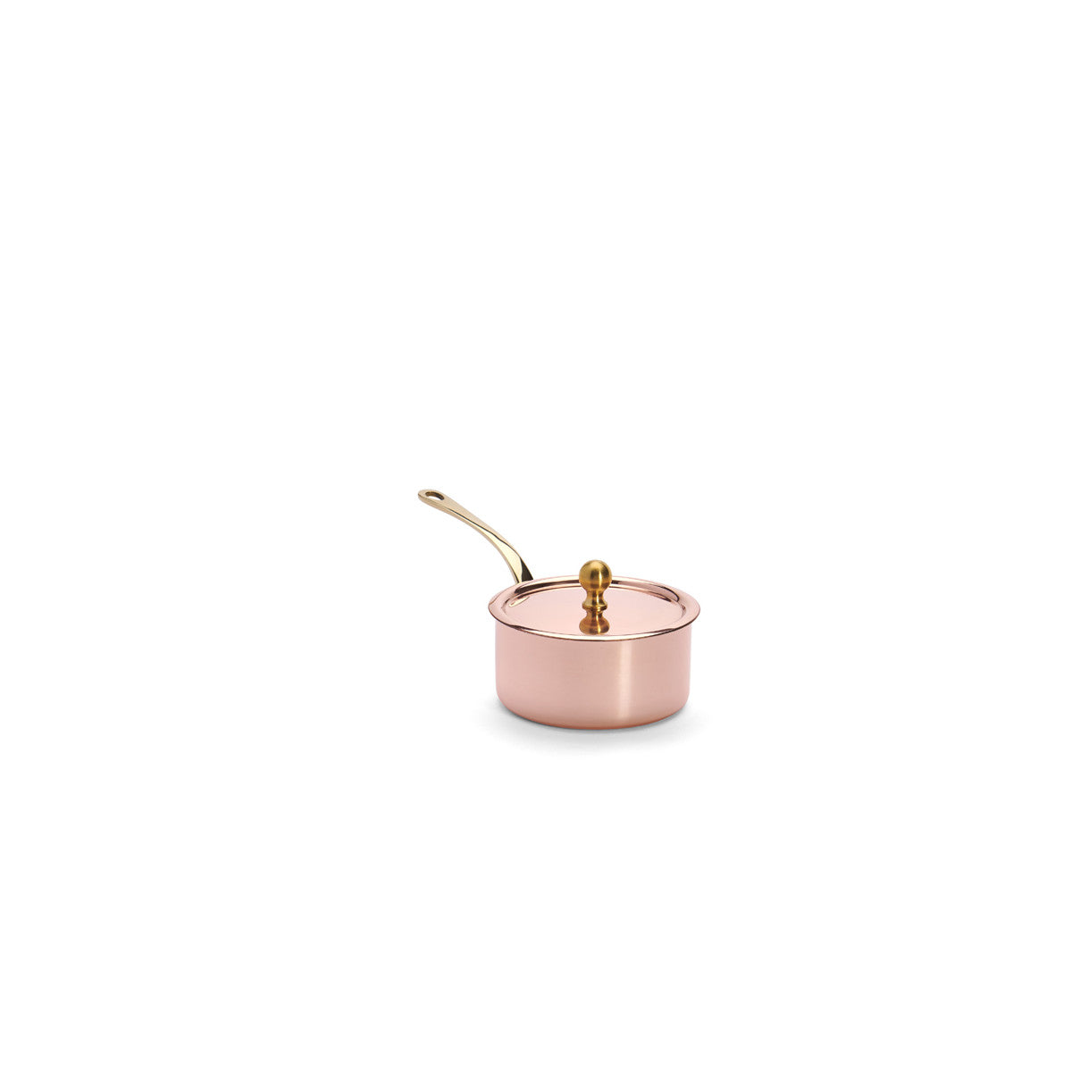 De Buyer copper saucepan with lid, 9 cm