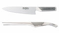 Global G-2 chef's knife 20 cm and cooking tongs