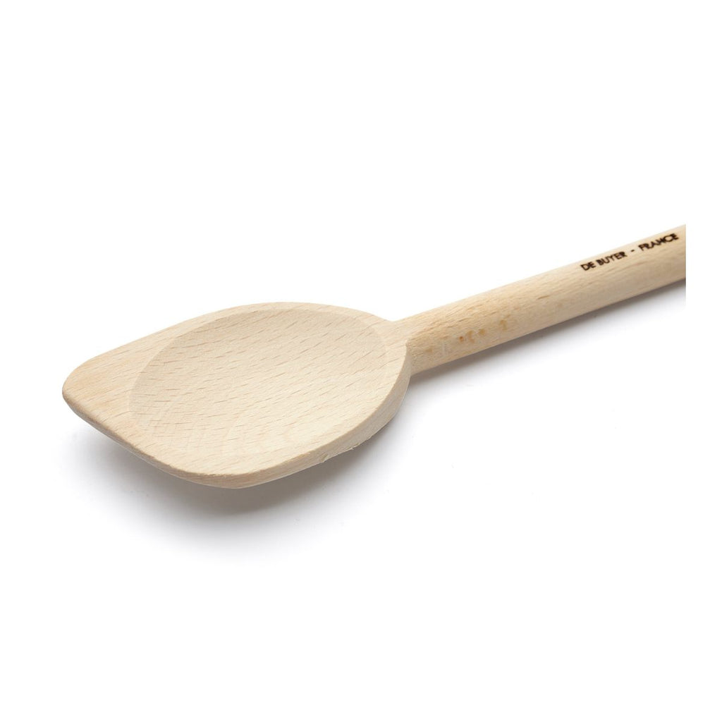 De Buyer wooden spoon, angled