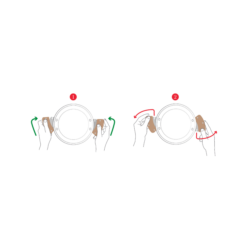 De Buyer LOQY löstagbara trähandtag