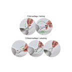 De Buyer LOQY avtagbart handtag i gjutet rostfritt stål
