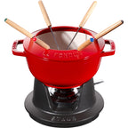 Staub Fondue set20 cm, punainen